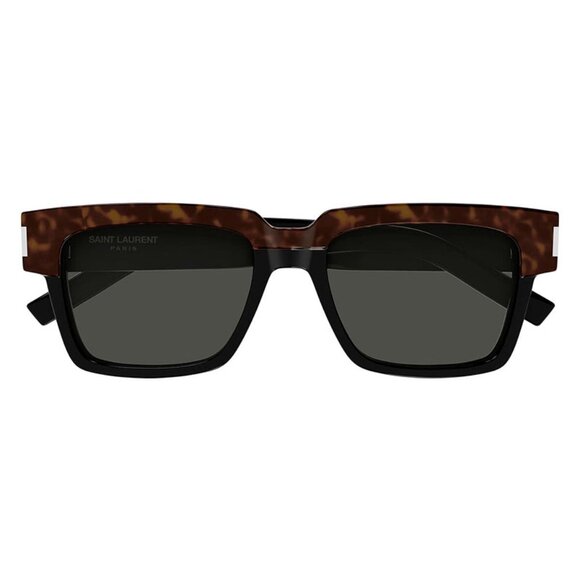 NEW SAINT LAURENT HAVANA BROWN SUNGLASSES, UNISEX SQUARE SUNGLASSES - Picture 2 of 3